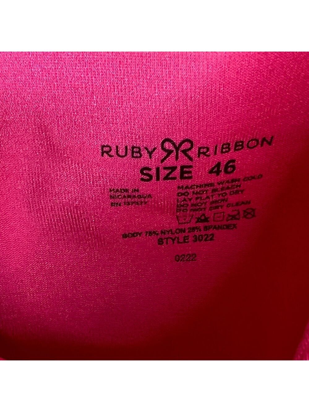 Ruby Ribbon Raspberry Full Coverage Camisole Size 46 - Picture 3 of 9